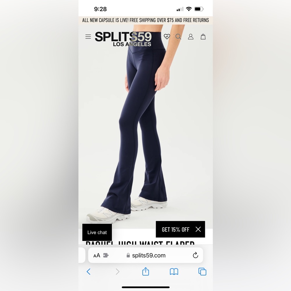 Splits 59 Flared leggings - long